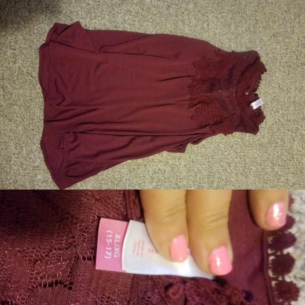 Red Lace Tank